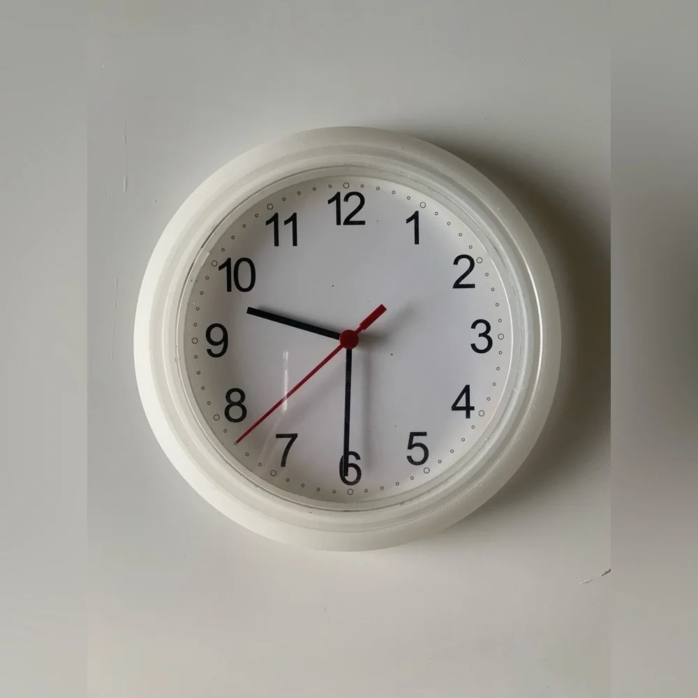 IKEA White Round Clock